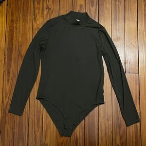 Olive Green long sleeve bodysuit